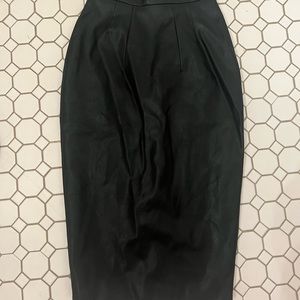 Vixen by Micheline Pitt faux leather skirt xs